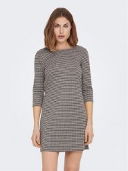 ONLY Sukienka codzienna 15186283 Beżowy Regular Fit. Brązowe sukienki damskie Only, bez wzorów, z syntetyku, bez ramiączek. Za 69.99 zł.