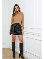 Joséfine Sweter "Vinicius" w kolorze karmelowym rozmiar: S. Brązowe golfy damskie Joséfine, s, bez wzorów, z kaszmiru, bez ramiączek. Za 208.99 zł.