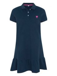 Polo Sylt Sukienka polo w kolorze granatowym rozmiar: M. Niebieskie sukienki damskie Polo Sylt, bez wzorów, z bawełny, bez ramiączek. Za 127.35 zł.