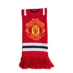 Szalik domowy Manchester United. Białe szaliki damskie Adidas, bez wzorów, z dzianiny. Za 109.00 zł.