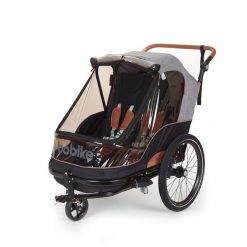 Przyczepka Rowerowa & Wózek Spacerowy 2 w 1 - Dzieci i Bagaż. Brązowe spacerówki BOBIKE. Za 2,953.50 zł.