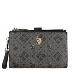 Portfel U.S. Polo Assn. Czarne portfele damskie U.S. Polo Assn., bez wzorów. Za 199.99 zł.