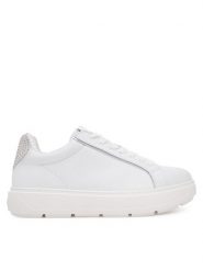 LOVE MOSCHINO Sneakersy JA15184G1MIAC10A Biały. Białe obuwie sportowe damskie Love Moschino, ze skóry, bez zapięcia. Za 519.99 zł.