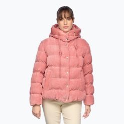 Kurtka ocieplana damska Geox Loisia Parka. Czerwone parki damskie Geox, z materiału, bez kaptura. Za 969.99 zł.