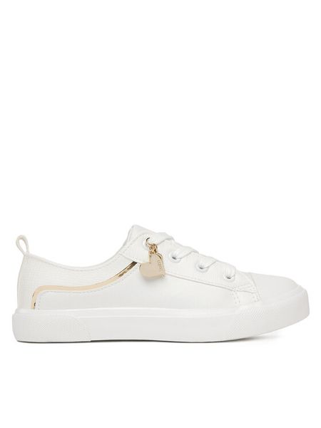 DeeZee Trampki CSS20377-28 Biały. Białe trampki dziewczęce DeeZee, bez wzorów, ze skóry, bez zapięcia. Za 99.99 zł.