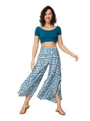 Aller Simplement Spodnie w kolorze niebieskim rozmiar: 38/40. Niebieskie spodnie materiałowe damskie Aller Simplement, bez wzorów, z materiału. Za 43.99 zł.