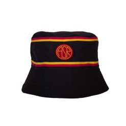 Kapelusz wędkarza dla dorosłych - AS Roma - Czarny. Czarne kapelusze damskie COPA FOOTBALL, bez wzorów, retro. Za 127.19 zł.