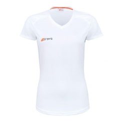 Damski jersey Grays Hockey Apex 650. Białe koszulki sportowe damskie GRAYS, bez wzorów, z jersey, bez ramiączek. Za 233.00 zł.