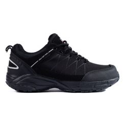 Buty trekkingowe damskie DK czarne. Czarne obuwie trekkingowe damskie z materiału, bez zapięcia. Za 197.04 zł.