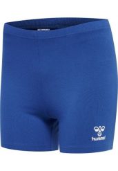 Szorty damskie Hummel hmlhmlCORE volley hipster. Niebieskie spodenki sportowe damskie Hummel, na lato, xl, bez wzorów, z bawełny, z standardowym stanem, na fitness i siłownię. Za 107.00 zł.