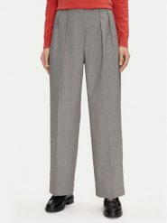 Tommy Hilfiger Spodnie materiałowe WW0WW42235 Szary Relaxed Fit. Szare spodnie materiałowe damskie Tommy Hilfiger, bez wzorów, z materiału. Za 399.99 zł.