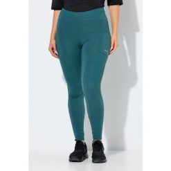 Damskie Legginsy sportowe dżersej termiczny wysoki stan z recyklingu. Niebieskie legginsy damskie Ulla Popken, plus size, bez wzorów, z dżerseju. Za 239.99 zł.