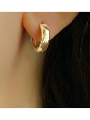 Les Petites Précieuses Pozłacane kolczyki-kreole rozmiar: onesize. Żółte kolczyki damskie Les Petites Précieuses, pozłacane. Za 122.96 zł.