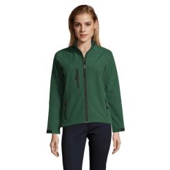 Kurtka Damska Roxy Soft Shell. Zielone kurtki damskie SOL'S, l, bez wzorów, bez kaptura. Za 217.99 zł.