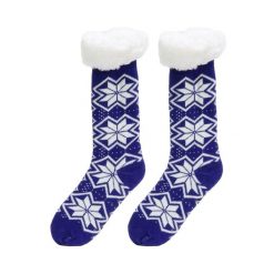 Skarpety damskie zimowe śnieżynki rozmiar 36-41 granatowe. Białe skarpetki damskie Intesi, bez wzorów. W wyprzedaży za 56.90 zł.