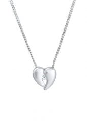 Elli DIAMONDS Damski wisior w kształcie serca Miłość filigranowy z diamentem (0,03 ct.) srebro 925 Sterling Silver Naszyjniki 1 ct. Szare naszyjniki damskie Elli DIAMONDS, z diamentem, srebrne. Za 303.99 zł.