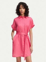 Gant Sukienka koszulowa 4503514 Różowy Relaxed Fit. Czerwone sukienki damskie Gant, bez wzorów, ze lnu, bez ramiączek. Za 757.99 zł.