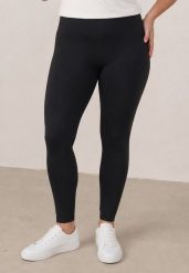 Czarne Klasyczne Legginsy z Wysokim Stanem Norisi. Czarne legginsy damskie Born2be, uniwersalny, bez wzorów, z jeansu. Za 79.99 zł.