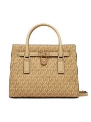 MICHAEL Michael Kors Torebka Hamilton Moderne 30T6GNXS1V Kremowy. Białe kuferki damskie MICHAEL Michael Kors, ze skóry, bez dodatków. Za 1,239.00 zł.