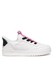 Geox Sneakersy J65NSA 05415 C0563 D Biały. Białe trampki dziewczęce Geox, bez wzorów, ze skóry, bez zapięcia. Za 219.99 zł.