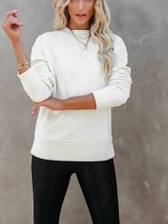 Milan Kiss Bluza w kolorze kremowym rozmiar: L. Białe bluzy damskie Milan Kiss, l, bez wzorów, bez kaptura. Za 100.75 zł.