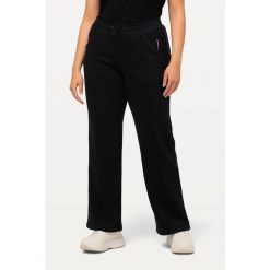 Damskie Spodnie dresowe paski odblaskowe kieszenie na zamek elastyczny ściągacz. Czarne spodnie dresowe damskie Ulla Popken, plus size, bez wzorów, z bawełny. Za 195.99 zł.