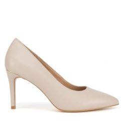 Szpilki Lasocki. Brązowe szpilki damskie Lasocki, bez wzorów, bez obcasa, na szpilce, bez zapięcia. Za 249.99 zł.