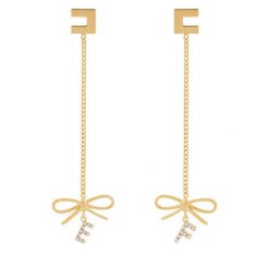 Kolczyki Elisabetta Franchi. Żółte kolczyki damskie Elisabetta Franchi, złote. Za 439.99 zł.