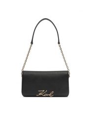 KARL LAGERFELD Torebka B1W32037 Czarny. Czarne torebki wieczorowe damskie KARL LAGERFELD, bez wzorów, ze skóry, bez dodatków. Za 849.99 zł.