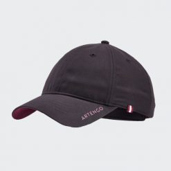 Czapka sportowa z daszkiem Artengo TC 500 rozmiar 56. Czarne czapki z daszkiem damskie ARTENGO, bez wzorów, z materiału. Za 29.99 zł.