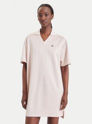 Lacoste Sukienka codzienna EF8309 Różowy jasny Regular Fit. Czerwone sukienki damskie Lacoste, bez wzorów, z syntetyku, bez ramiączek. Za 789.99 zł.