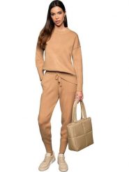 Heine Sweter w kolorze beżowym rozmiar: 40. Brązowe swetry klasyczne damskie Heine, bez kołnierzyka. Za 65.38 zł.