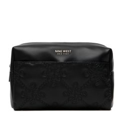 Kosmetyczka Nine West. Czarne kosmetyczki damskie Nine West, bez wzorów. Za 79.99 zł.