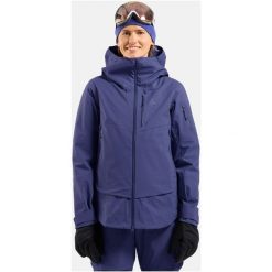 Kurtka przeciwdeszczowa Odlo Jacket hardshell X-ALP 3L. Fioletowe kurtki damskie ODLO, l, bez wzorów, z hardshellu, bez kaptura. W wyprzedaży za 1,429.99 zł.