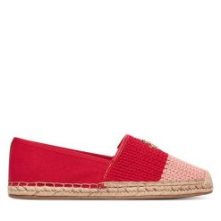Espadryle Tommy Hilfiger. Czerwone espadryle damskie Tommy Hilfiger, bez wzorów, bez obcasa. Za 369.99 zł.