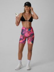 4F Legginsy kolarki dzianinowe damskie - multikolor XS. Legginsy damskie 4F, s, bez wzorów, z dzianiny. Za 79.99 zł.