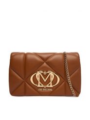 LOVE MOSCHINO Torebka JC4043PP1OLC0200 Brązowy. Brązowe torebki wieczorowe damskie Love Moschino, bez wzorów, ze skóry, bez dodatków. Za 789.99 zł.