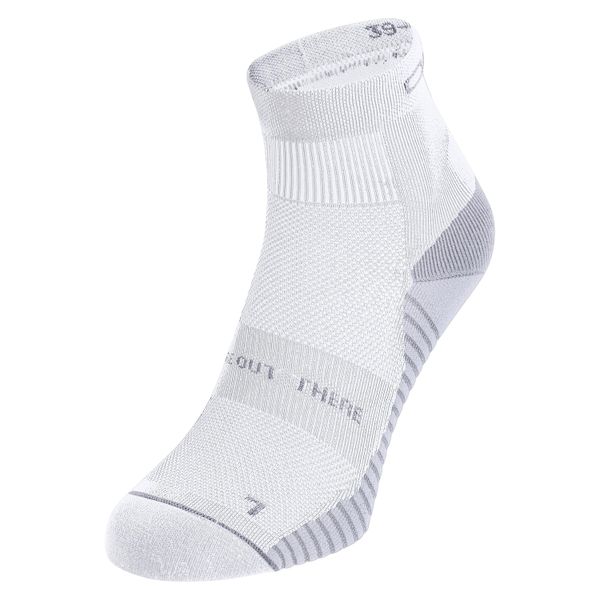Skarpety biegowe Odlo Performance Run Quarter Socks. Białe skarpetki damskie ODLO, bez wzorów, z dzianiny. Za 65.87 zł.
