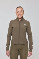 Kurtka Infinite Cropped Zipped – Khaki. Szare kurtki damskie OOSC, na zimę, l, bez wzorów, z materiału, bez kaptura. Za 245.99 zł.