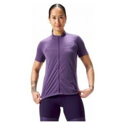 Koszulka rowerowa damska Endura Loop Zipped. Fioletowe koszulki damskie ENDURA, bez wzorów, bez kołnierzyka, bez ramiączek. Za 200.00 zł.