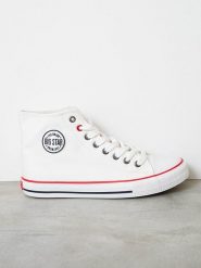 BIG STAR Sneakersy w kolorze białym rozmiar: 37. Białe obuwie sportowe damskie Big Star, za kostkę, bez zapięcia. Za 99.99 zł.