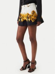 Versace Jeans Couture Szorty materiałowe 80HAD55P ES163 Biały Straight Fit. Białe szorty damskie Versace Jeans Couture, bez wzorów, z bawełny. Za 1,849.00 zł.