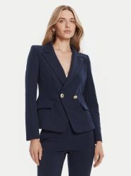 Rinascimento Marynarka CFC0126221003 Granatowy Slim Fit. Niebieskie marynarki i żakiety damskie Rinascimento, xl, bez wzorów, z syntetyku. Za 579.99 zł.