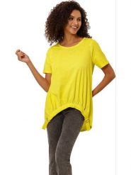 Heine Koszulka w kolorze żółtym rozmiar: 48. Żółte koszulki damskie Heine, bez wzorów, z asymetrycznym kołnierzem, bez ramiączek. Za 78.66 zł.