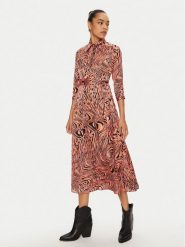 PINKO Sukienka koszulowa 102834 A1KD Pomarańczowy Regular Fit. Brązowe sukienki damskie Pinko, bez wzorów, z syntetyku, bez ramiączek. Za 429.99 zł.