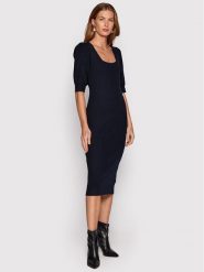 Scotch & Soda Sukienka dzianinowa 168555 Granatowy Regular Fit. Niebieskie sukienki damskie Scotch & Soda, bez wzorów, z dzianiny, bez ramiączek. Za 689.99 zł.