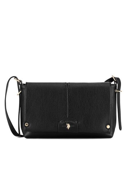 U.S. Polo Assn. Torebka BIUXT8466WVP Czarny. Czarne listonoszki damskie U.S. Polo Assn., bez wzorów, bez dodatków. Za 239.99 zł.
