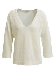 Milano Italy Bluzka w kolorze kremowym rozmiar: L. Brązowe bluzki damskie Milano Italy, l, bez wzorów, bez kołnierzyka, bez ramiączek. Za 173.99 zł.