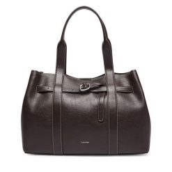 Torebka Calvin Klein. Brązowe torebki klasyczne damskie Calvin Klein, bez dodatków. Za 749.99 zł.