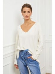 So Cachemire Sweter "Epural" w kolorze białym rozmiar: XL. Białe swetry klasyczne damskie So Cachemire, xl, z kaszmiru, bez kołnierzyka. Za 202.50 zł.